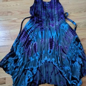 Flowy tie dye dress